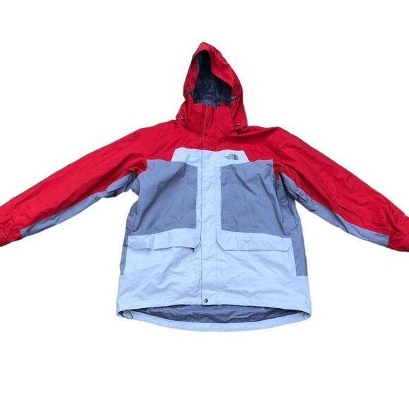 VINTAGE The North Face Dominant Triclimate Jacket XL Red/Gray - Picture 7 of 16
